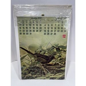 1973 Coca Cola Coke Advertising Calendar Bird Vintage Original Rare